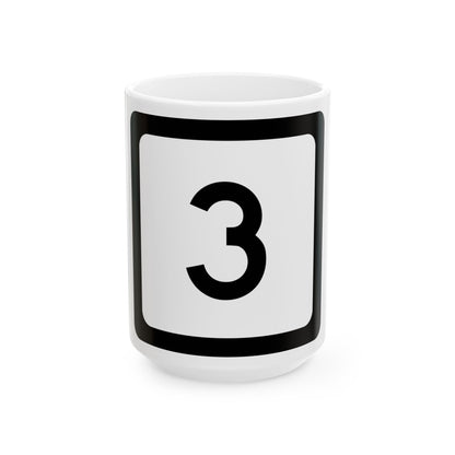 WV-3 (Virginia) (Road Sign) White Coffee Mug-15oz-Go Mug Yourself