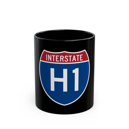 Interstate H1 (U.S. Highways) Black Coffee Mug