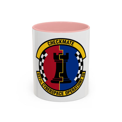 837 Cyberspace Operations Squadron ACC (U.S. Air Force) Accent Coffee Mug