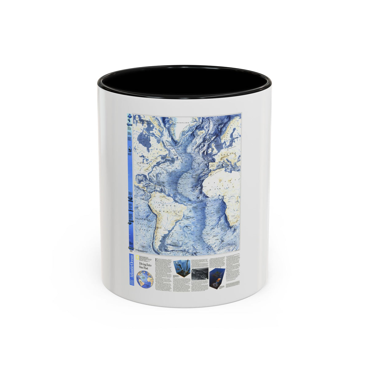 Atlantic Ocean (1990) (Map) Accent Coffee Mug