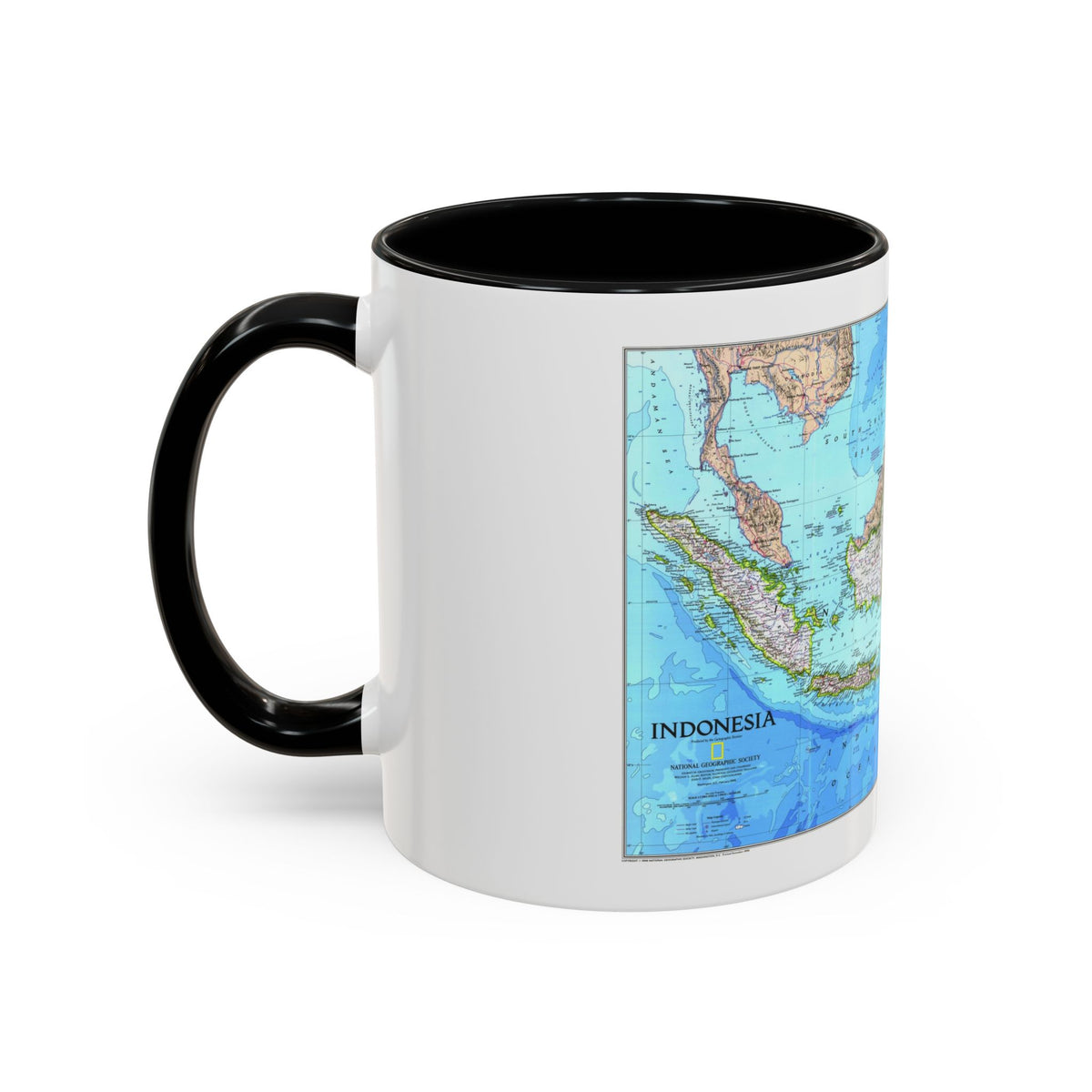 Indonesia 1 (1996) (Map) Accent Coffee Mug