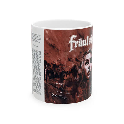 Fraulein!, Male magazine, September 1956 - White Coffee Mug-11oz-Go Mug Yourself