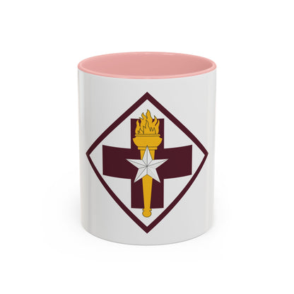 US 32nd Medical Brigade SSI (U.S. Army) Accent Coffee Mug
