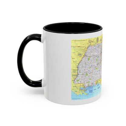 USA - Southeast 1 (1975) (Map) Accent Coffee Mug