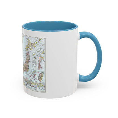 Japan and Korea (1945) (Map) Accent Coffee Mug