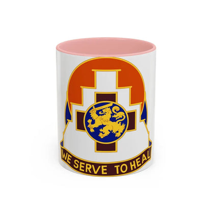 356 Field Hospital (U.S. Army) Accent Coffee Mug-11oz-Pink-Go Mug Yourself