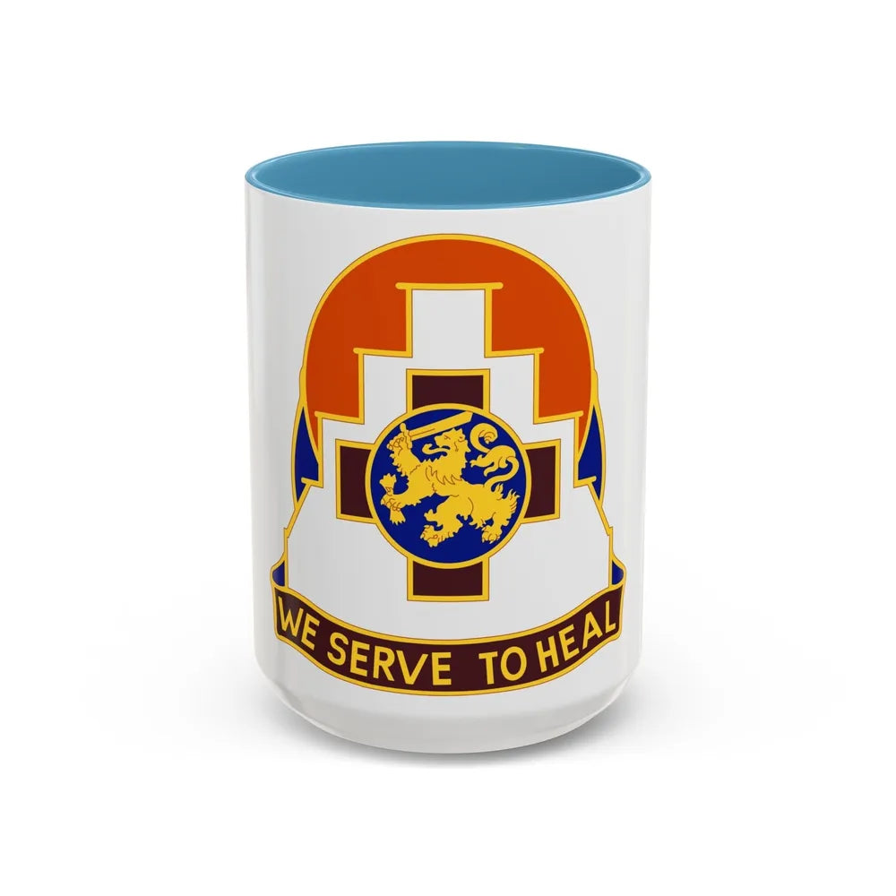 356 Field Hospital (U.S. Army) Accent Coffee Mug-15oz-Light Blue-Go Mug Yourself