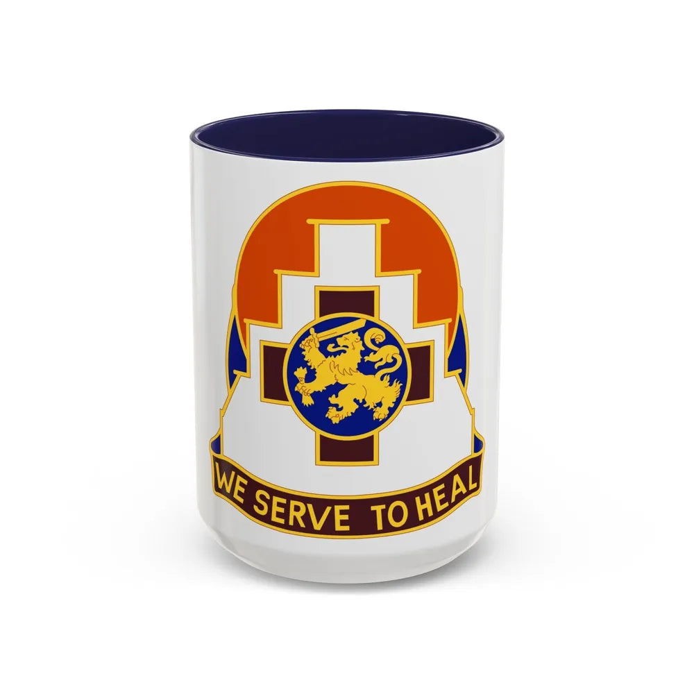 356 Field Hospital (U.S. Army) Accent Coffee Mug-15oz-Navy-Go Mug Yourself