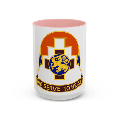 356 Field Hospital (U.S. Army) Accent Coffee Mug-15oz-Pink-Go Mug Yourself