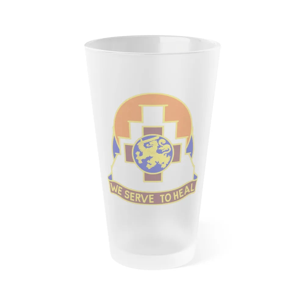 356 Field Hospital (U.S. Army) Frosted Pint Glass 16oz-Go Mug Yourself