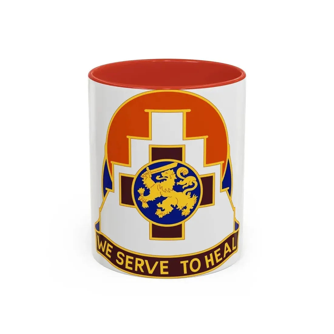 356 Field Hospital (U.S. Army) Accent Coffee Mug 11oz Red - Go Mug Yourself