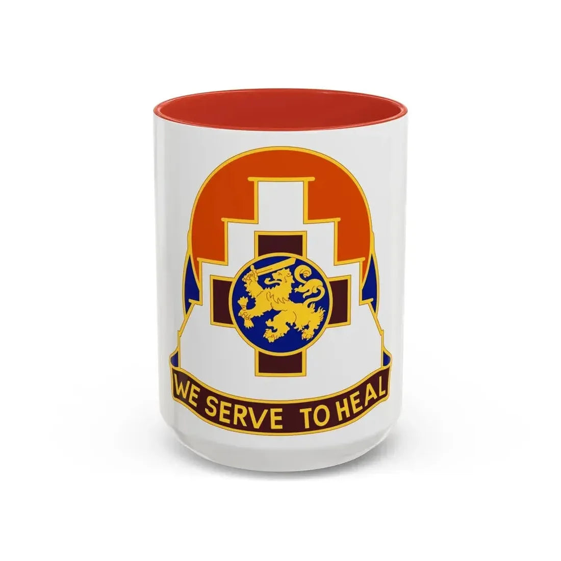 356 Field Hospital (U.S. Army) Accent Coffee Mug 15oz Red - Go Mug Yourself