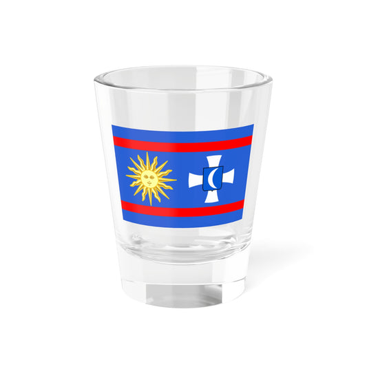 Flag of Vinnytsia Oblast Ukraine - Shot Glass 1.5oz