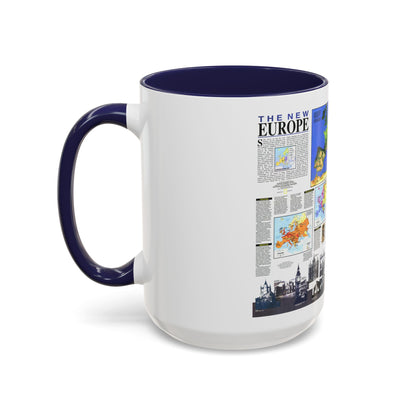 Europe, The New (1992) (Map) Accent Coffee Mug