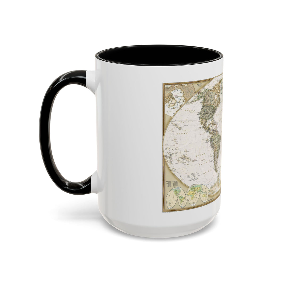 World Map - Political Antique (2007) (Map) Accent Coffee Mug