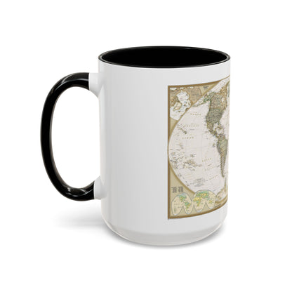 World Map - Political Antique (2007) (Map) Accent Coffee Mug