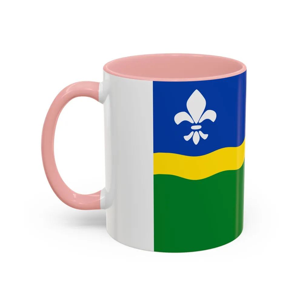 Flag of Flevoland Netherlands - Accent Coffee Mug-Go Mug Yourself