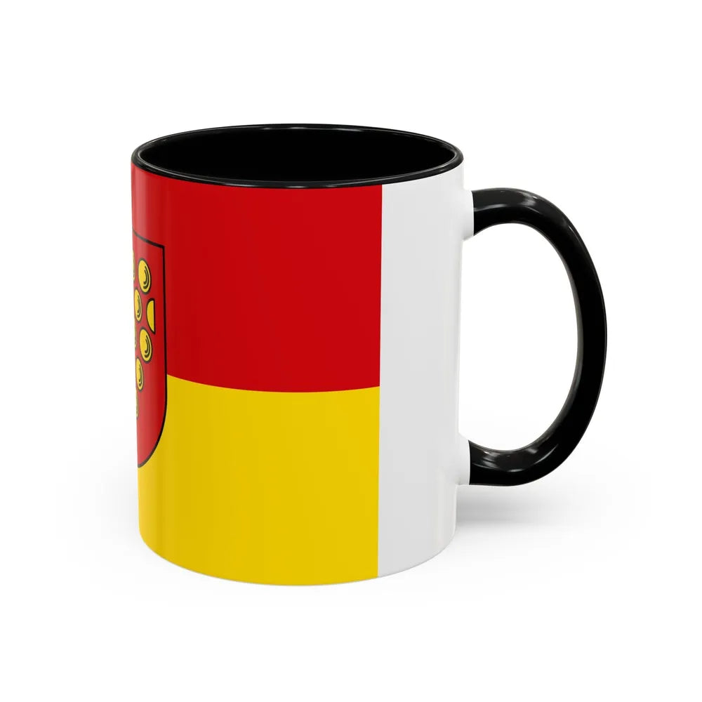 Flag of Bentheim Germany - Accent Coffee Mug-Go Mug Yourself