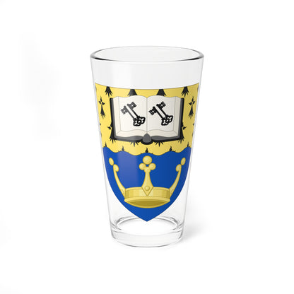 Shield of Kingston University (United Kingdom) (Coat of Arms) Pint Glass 16oz