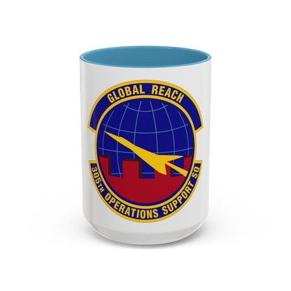 305 Operations Support Squadron AMC (U.S. Air Force) Accent Coffee Mug