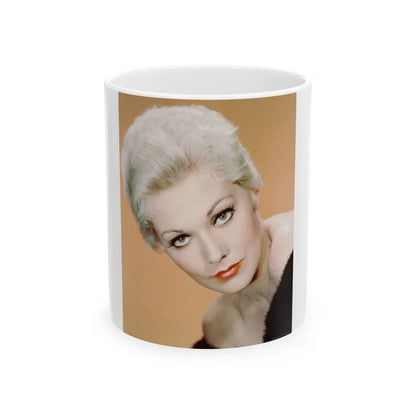 Kim Novak #326 (Vintage Female Icon) White Coffee Mug-11oz-Go Mug Yourself