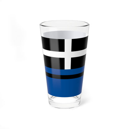 Flag of Tangier Virginia (United States) Pint Glass 16oz