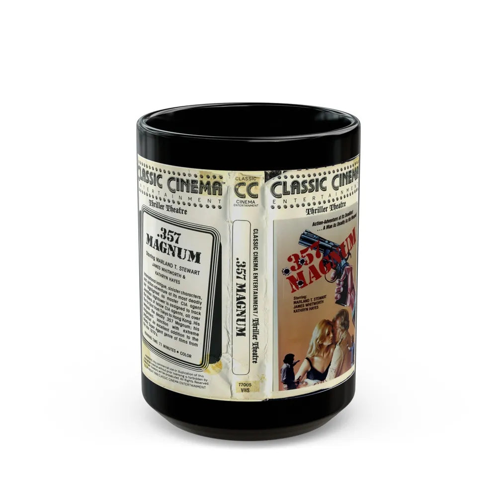 357 MAGNUM (VHS COVER) - Black Coffee Mug-15oz-Go Mug Yourself