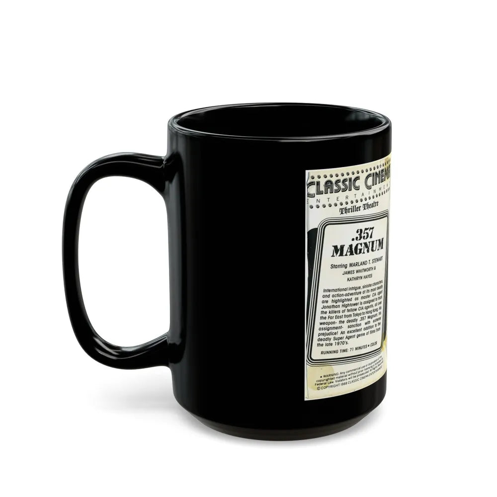 357 MAGNUM (VHS COVER) - Black Coffee Mug-Go Mug Yourself