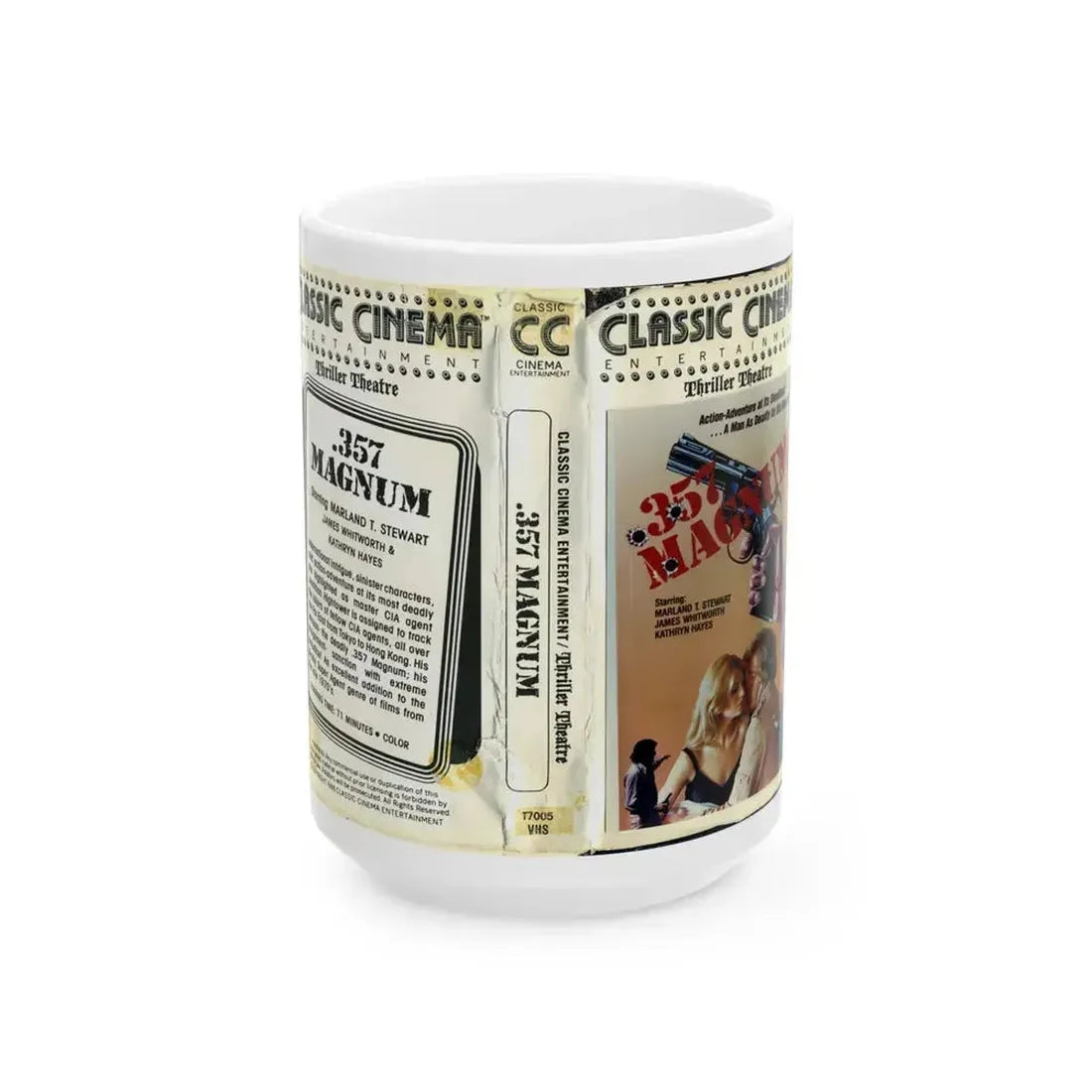 357 MAGNUM (VHS COVER) - White Coffee Mug 15oz - Go Mug Yourself