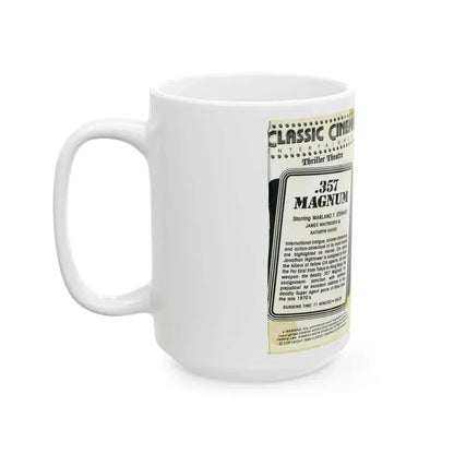 357 MAGNUM (VHS COVER) - White Coffee Mug - Go Mug Yourself