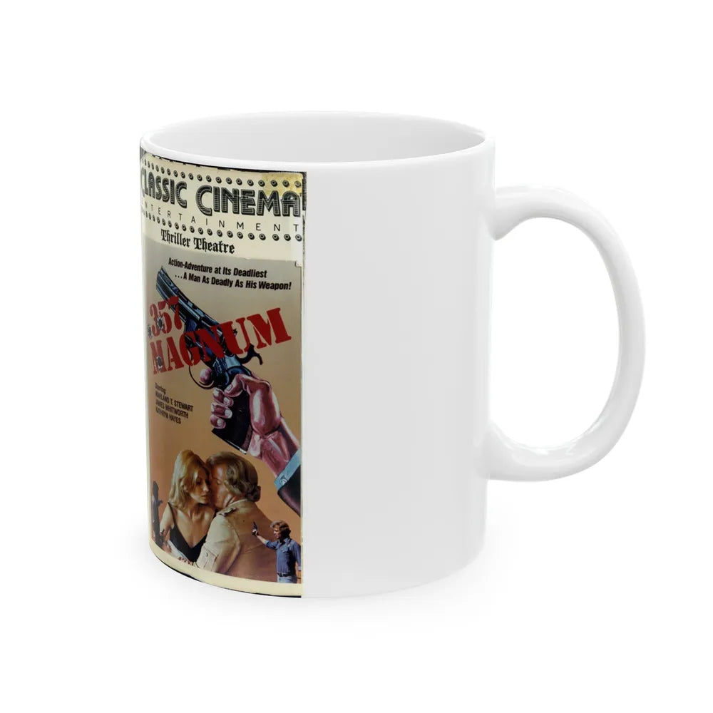 357 MAGNUM (VHS COVER) - White Coffee Mug-Go Mug Yourself