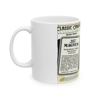 357 MAGNUM (VHS COVER) - White Coffee Mug-Go Mug Yourself