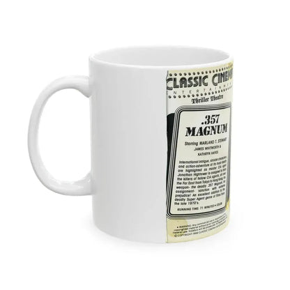 357 MAGNUM (VHS COVER) - White Coffee Mug - Go Mug Yourself