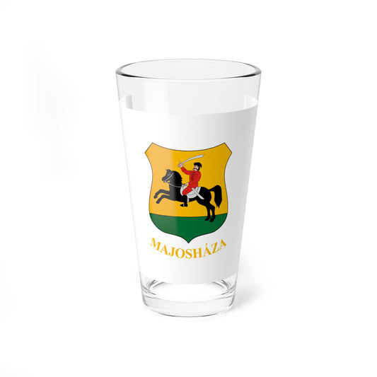 Flag of Majoshaza (Hungary) Pint Glass 16oz