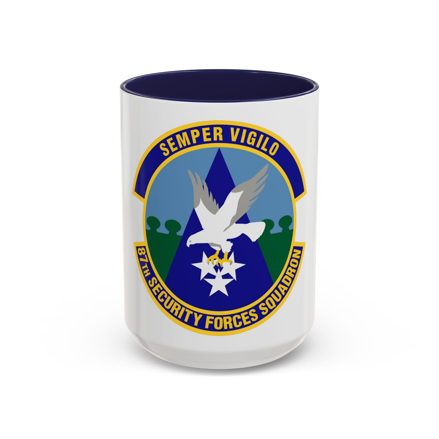 87 Security Forces Squadron AMC (U.S. Air Force) Accent Coffee Mug