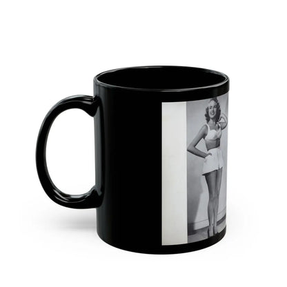 Terry Moore #436 - 66 PHTOTOGRAPHS OF Terry MOORE U.K. Pocket Mag. Inside Front Cover Pages 2 & 3 (Vintage Female Icon) Black Coffee Mug-Go Mug Yourself