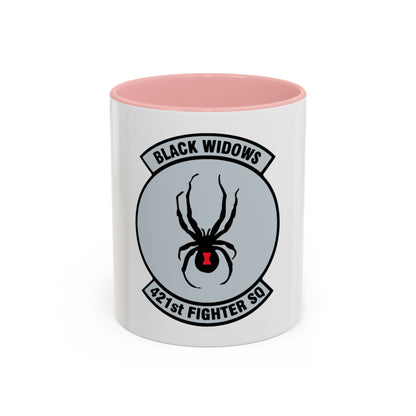 421st Fighter Squadron Black Widows (U.S. Air Force) Accent Coffee Mug