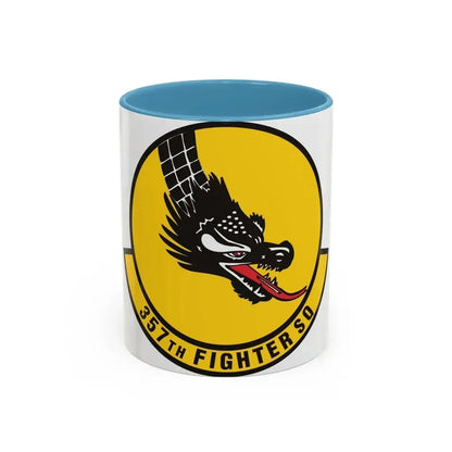 357th Fighter Squadron (U.S. Air Force) Accent Coffee Mug 11oz Light Blue - Go Mug Yourself