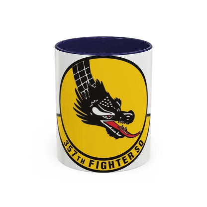 357th Fighter Squadron (U.S. Air Force) Accent Coffee Mug 11oz Navy - Go Mug Yourself