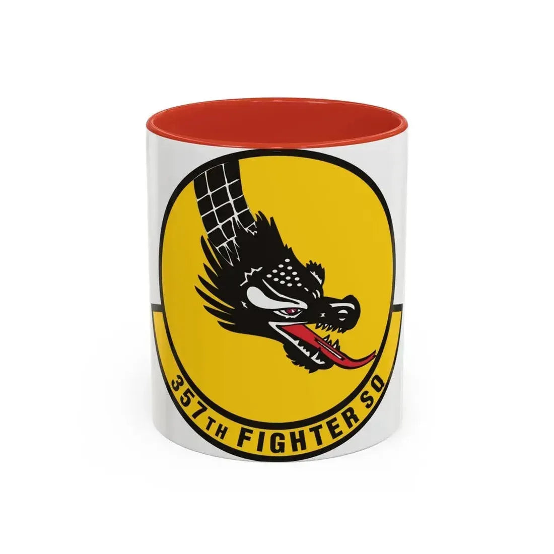 357th Fighter Squadron (U.S. Air Force) Accent Coffee Mug 11oz Red - Go Mug Yourself