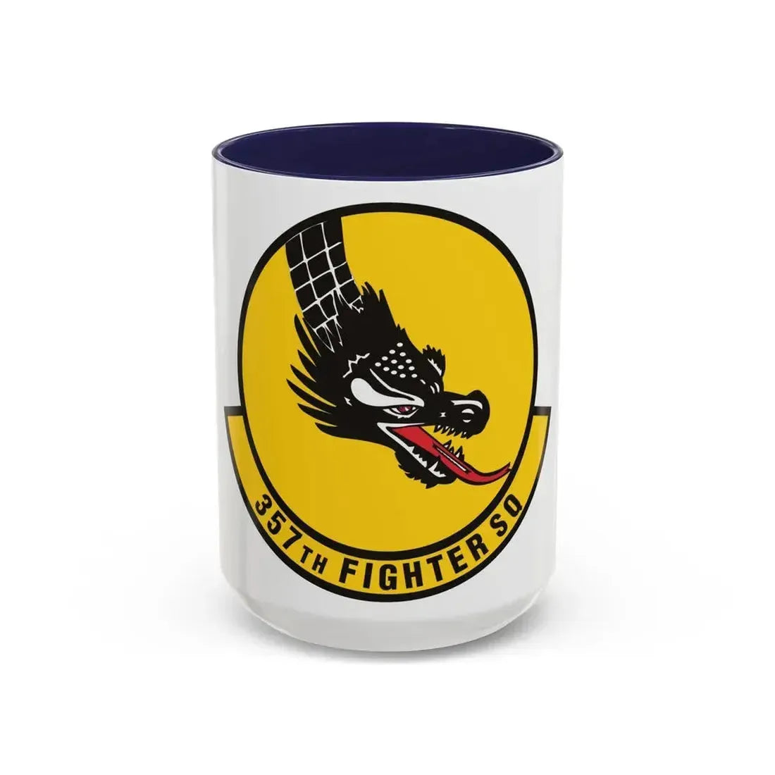 357th Fighter Squadron (U.S. Air Force) Accent Coffee Mug 15oz Navy - Go Mug Yourself