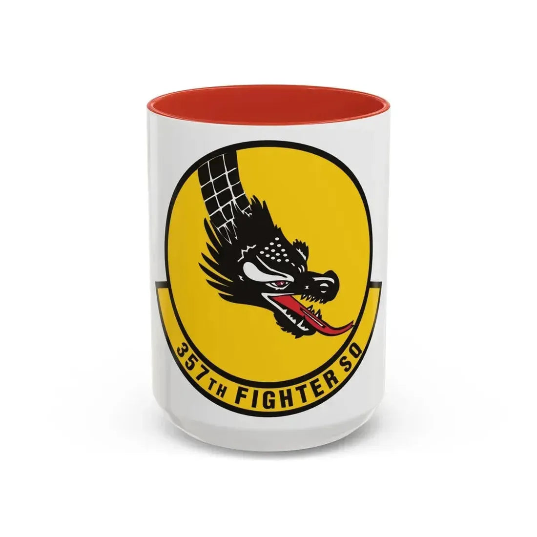 357th Fighter Squadron (U.S. Air Force) Accent Coffee Mug 15oz Red - Go Mug Yourself