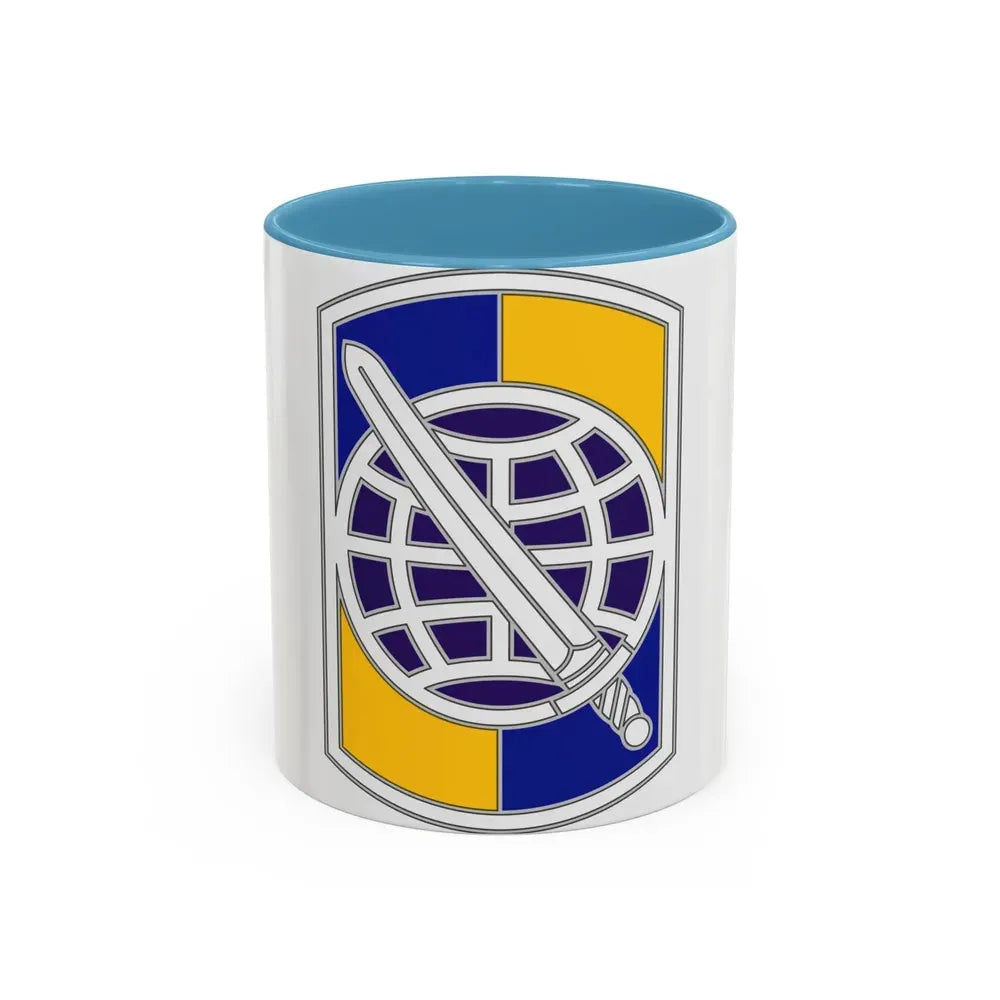 358 Civil Affairs Brigade 2 (U.S. Army) Accent Coffee Mug 11oz Light Blue - Go Mug Yourself
