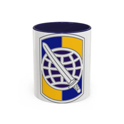 358 Civil Affairs Brigade 2 (U.S. Army) Accent Coffee Mug 11oz Navy - Go Mug Yourself