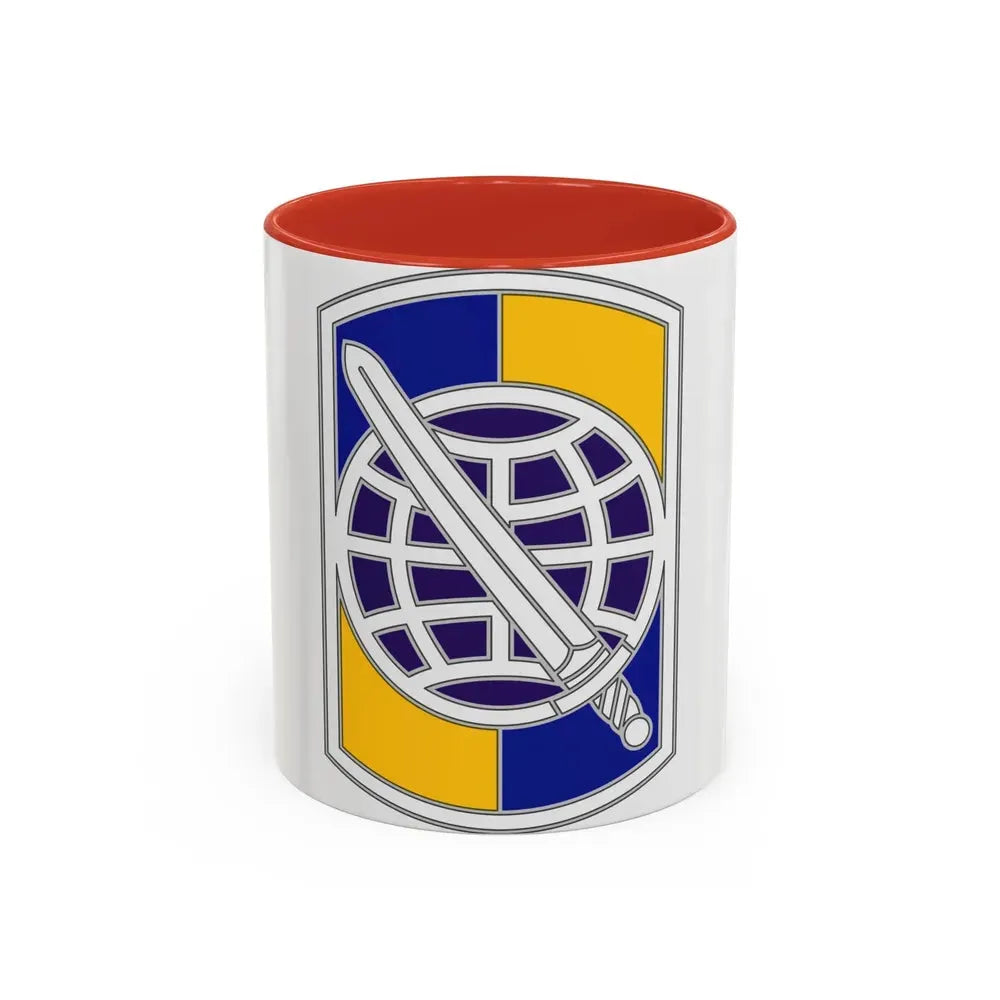 358 Civil Affairs Brigade 2 (U.S. Army) Accent Coffee Mug 11oz Red - Go Mug Yourself