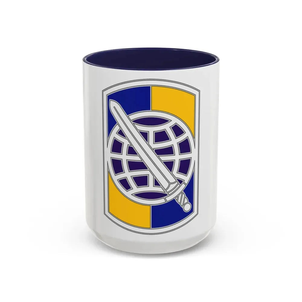 358 Civil Affairs Brigade 2 (U.S. Army) Accent Coffee Mug 15oz Navy - Go Mug Yourself