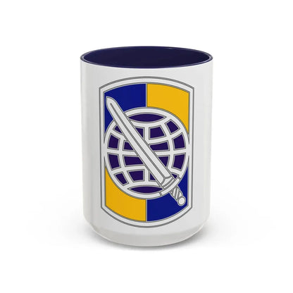 358 Civil Affairs Brigade 2 (U.S. Army) Accent Coffee Mug 15oz Navy - Go Mug Yourself