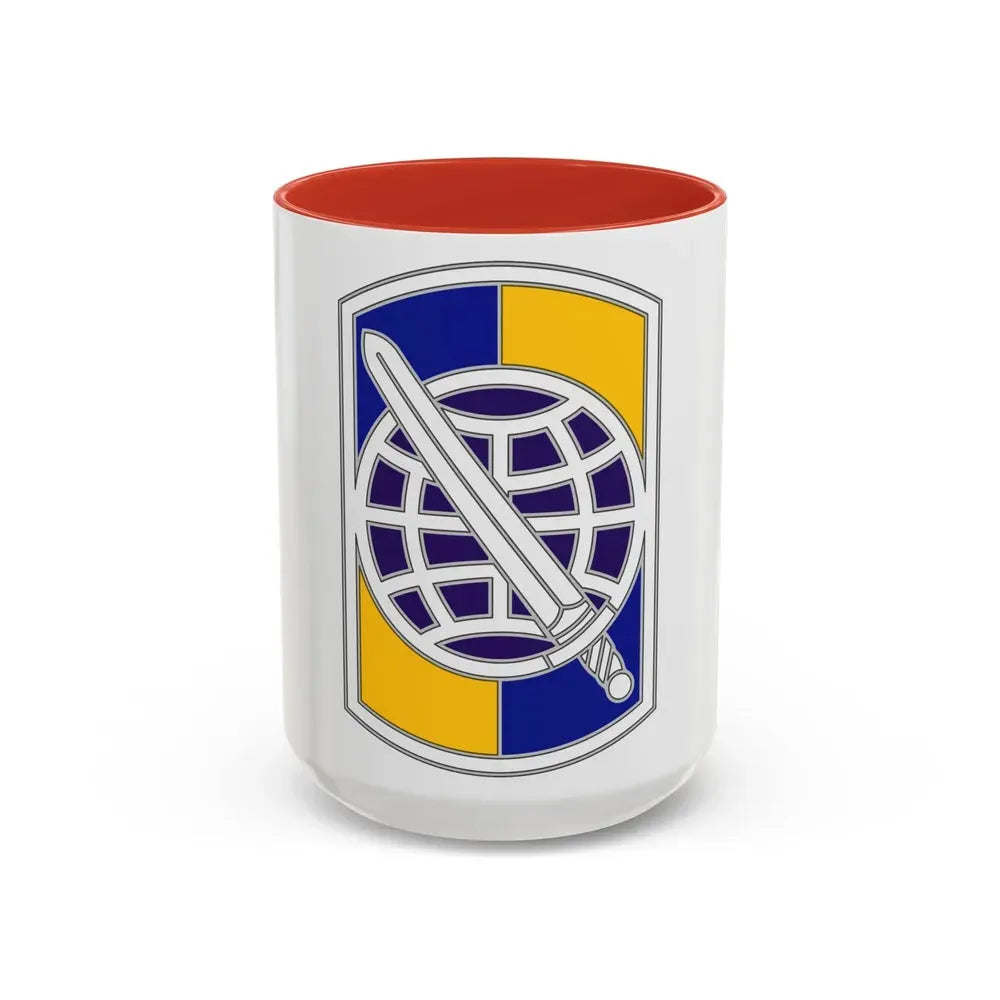 358 Civil Affairs Brigade 2 (U.S. Army) Accent Coffee Mug 15oz Red - Go Mug Yourself