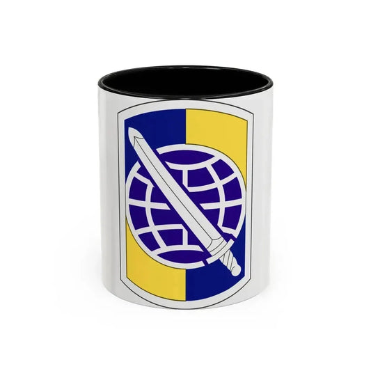 358 Civil Affairs Brigade (U.S. Army) Accent Coffee Mug 11oz Black - Go Mug Yourself