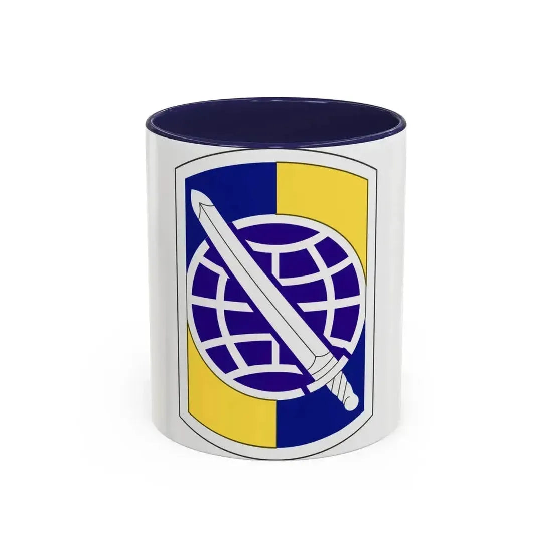 358 Civil Affairs Brigade (U.S. Army) Accent Coffee Mug 11oz Navy - Go Mug Yourself